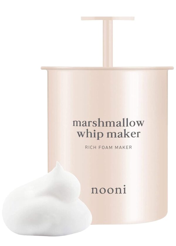 NOONI 2-in-2 Much Needed Facial Cleansing Single - Marshmallow Whip Maker | Gentle Deep Cleanser For Skincare, Rich Foam Maker For Face Wash, Gift, Remove Impurities, Mother's Day Gift