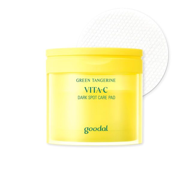 GOODAL Green Tangerine Vita C Toner Pads, Korean Skin Care, K-Beauty, Glass Skin, Pore Care, 70 Sheets